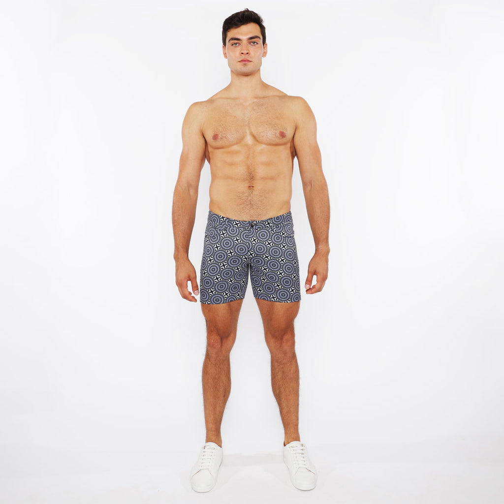 Bursts Printed Knit Short