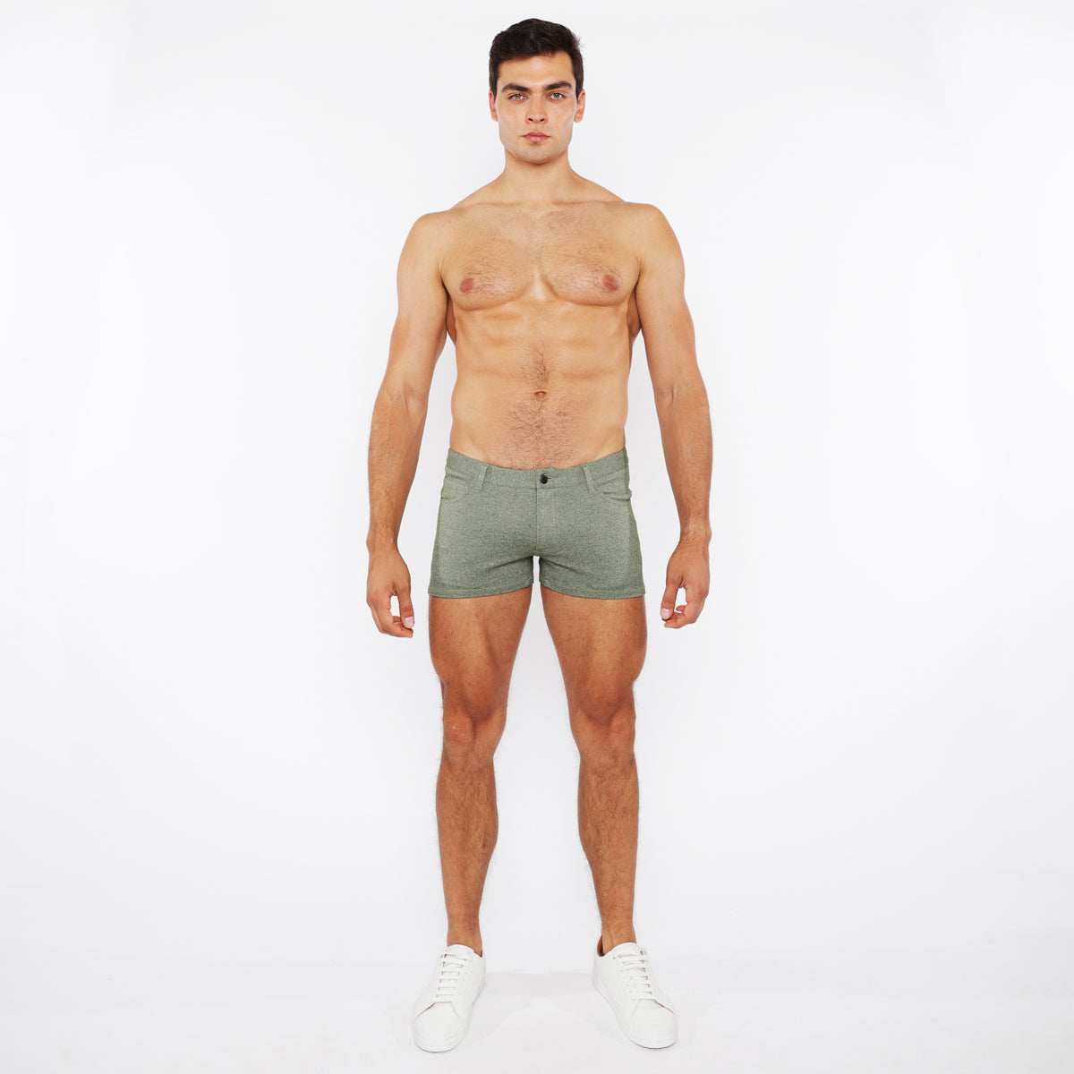 Two-tone Mélange Knit Short
