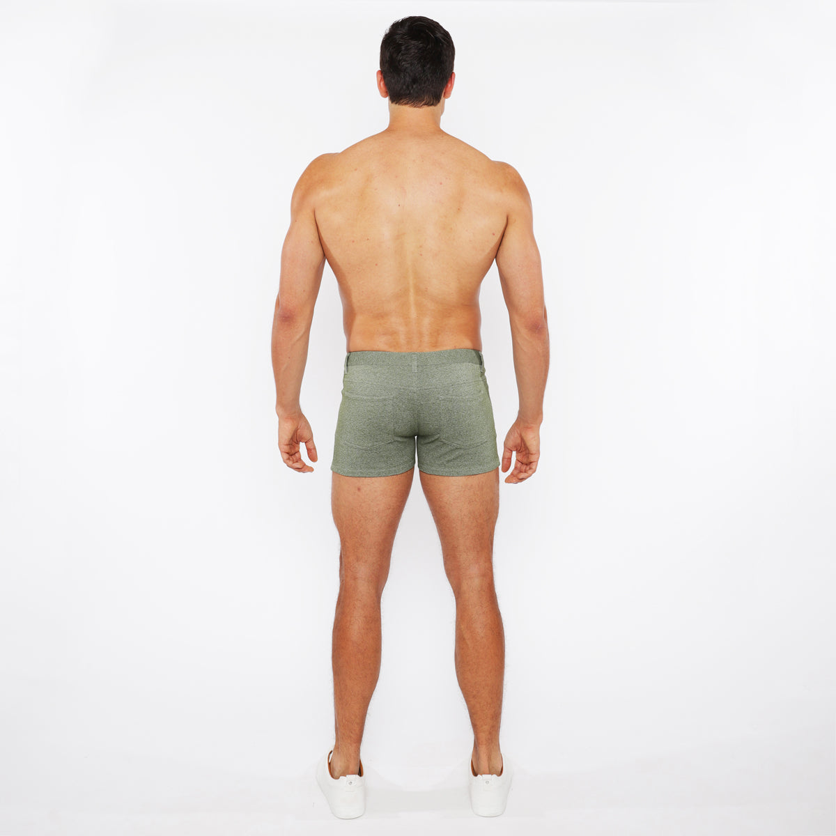 Two-tone Mélange Knit Short