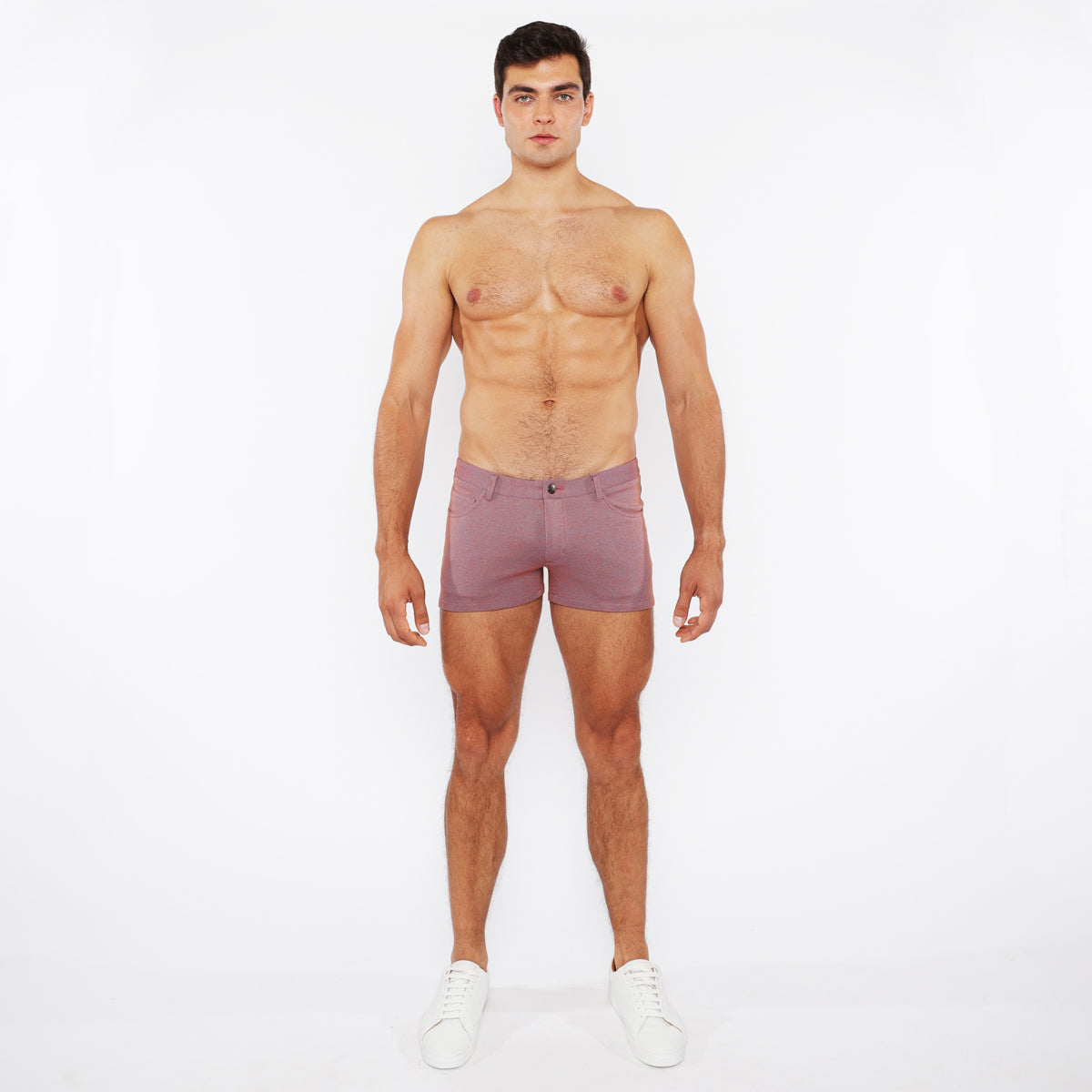 Two-tone Mélange Knit Short
