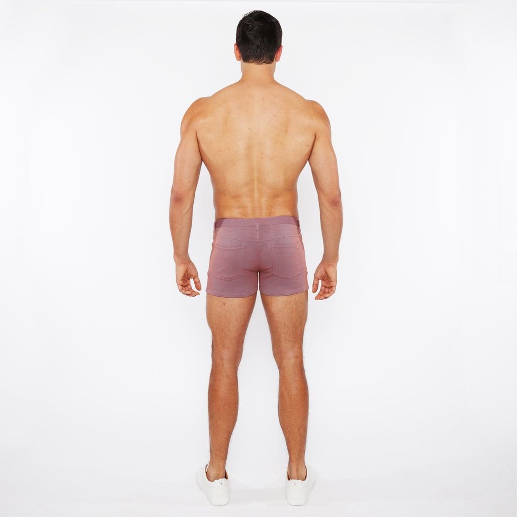 Two-tone Mélange Knit Short