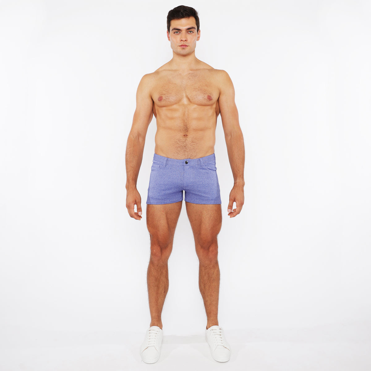 Two-tone Mélange Knit Short