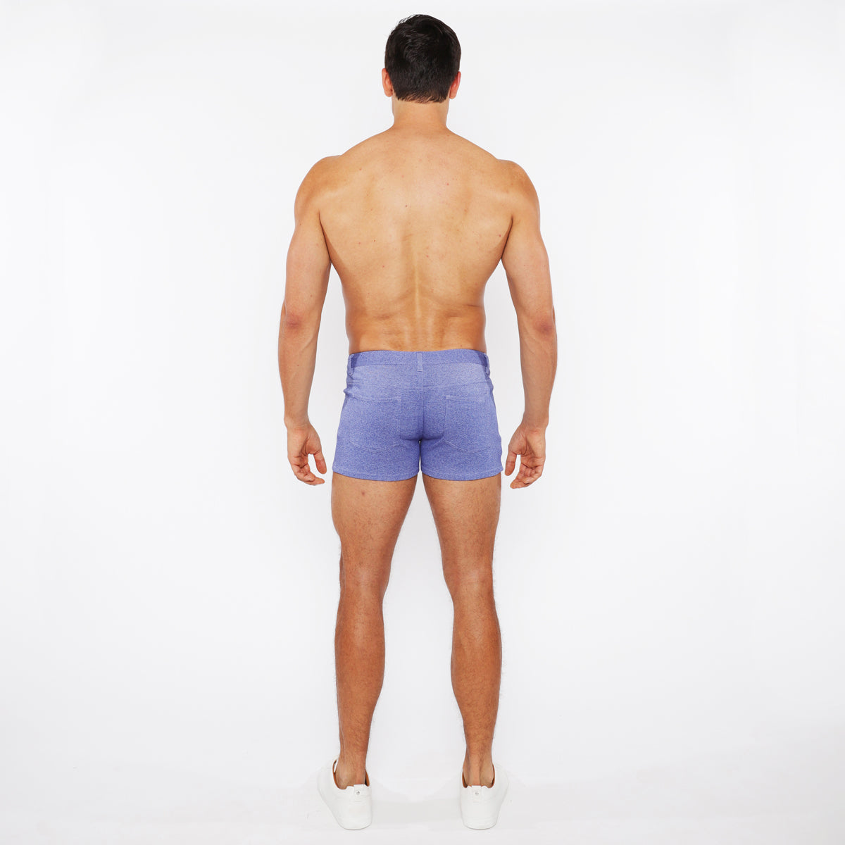 Two-tone Mélange Knit Short