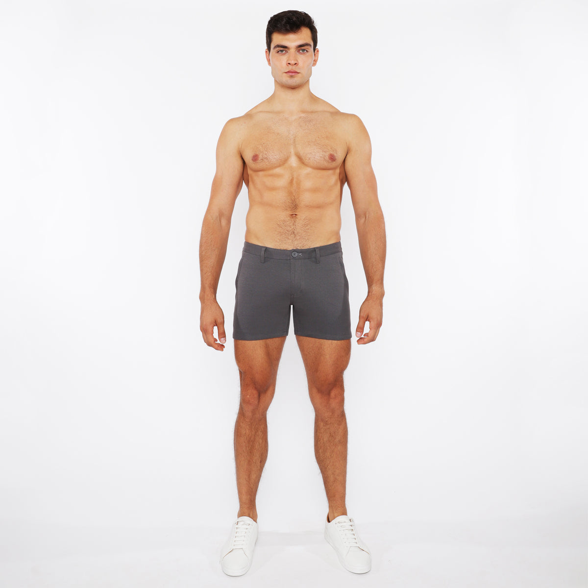 Linen Textured Knit Chino Short
