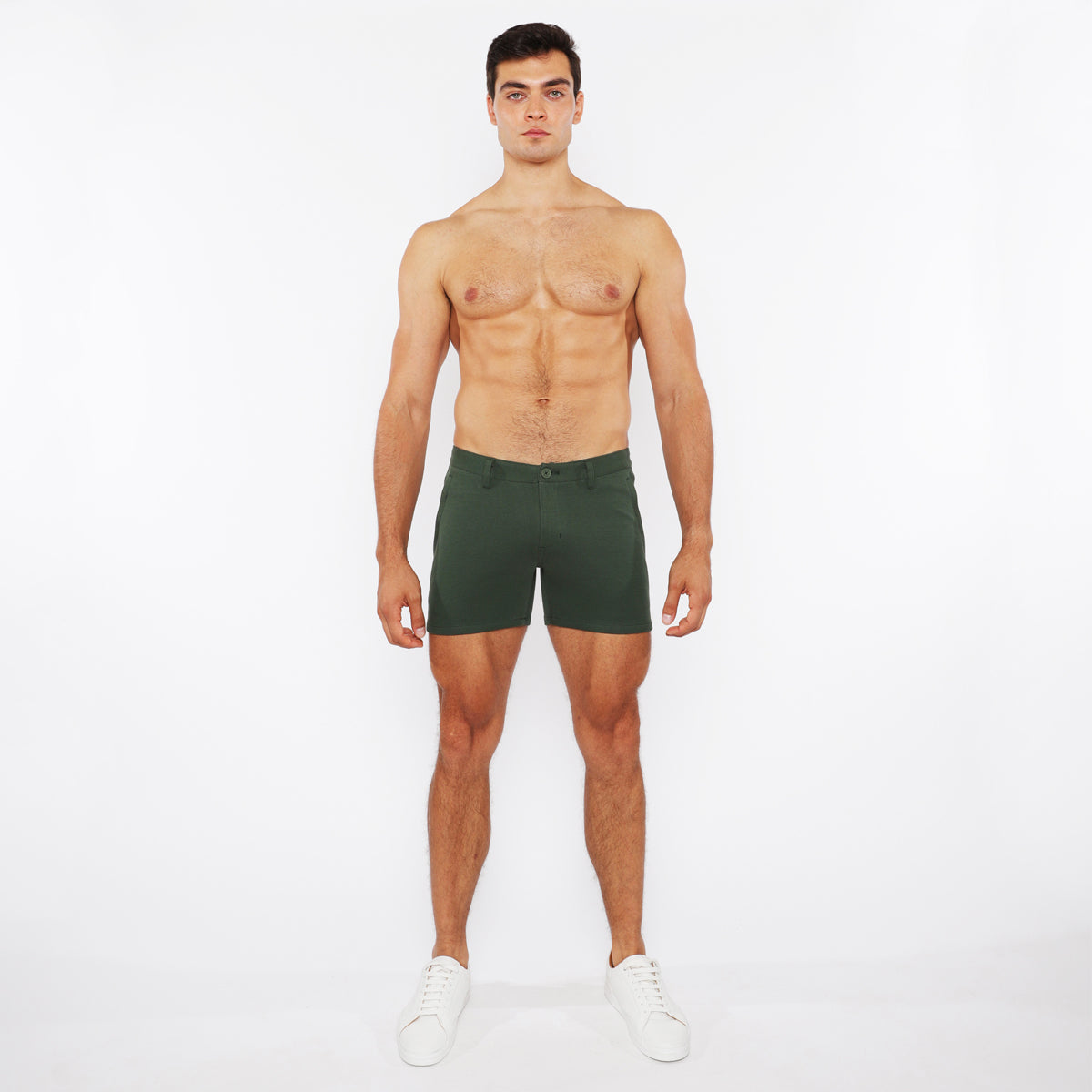 Linen Textured Knit Chino Short