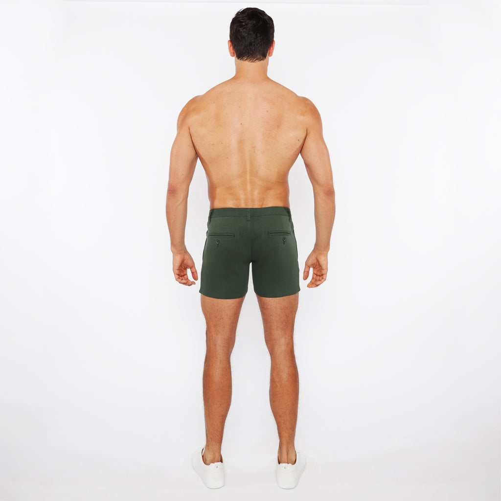 Linen Textured Knit Chino Short