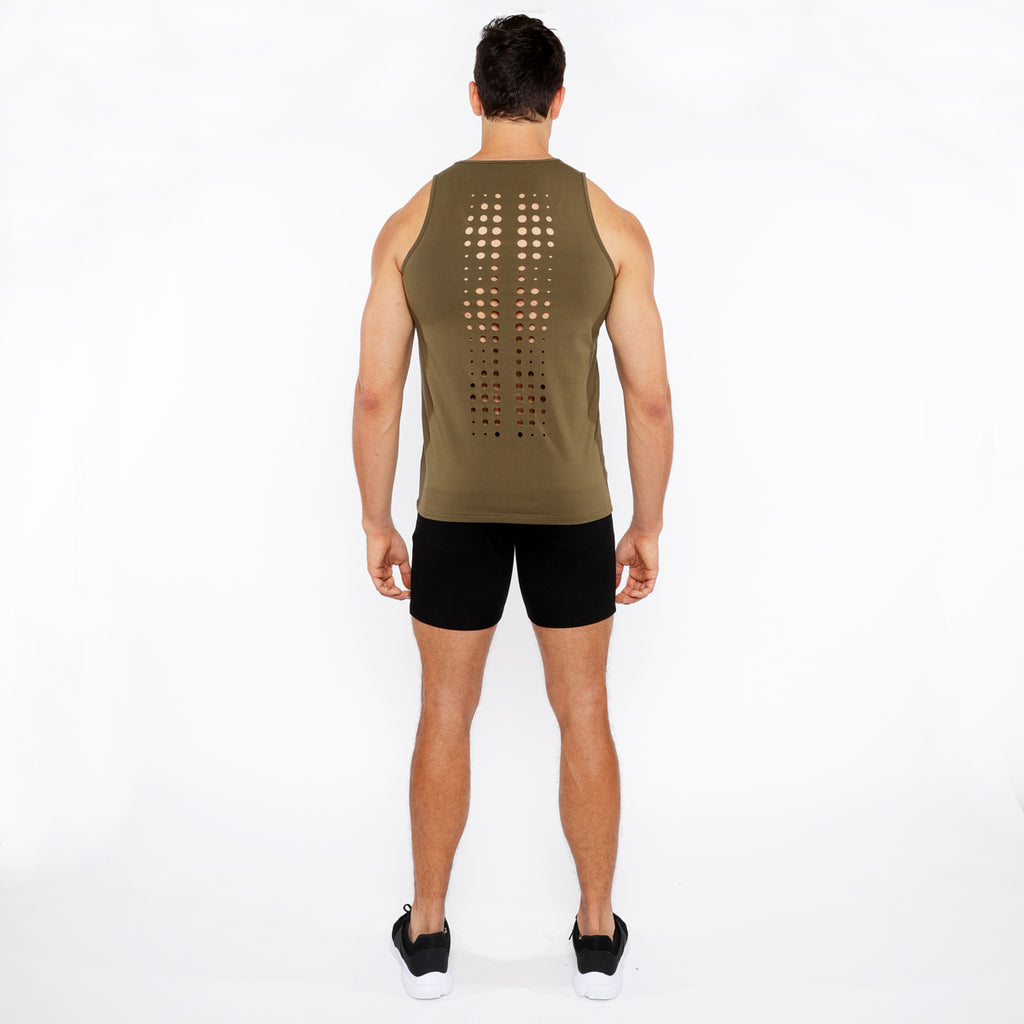 Circle Spine Laser Cut Jersey Tank