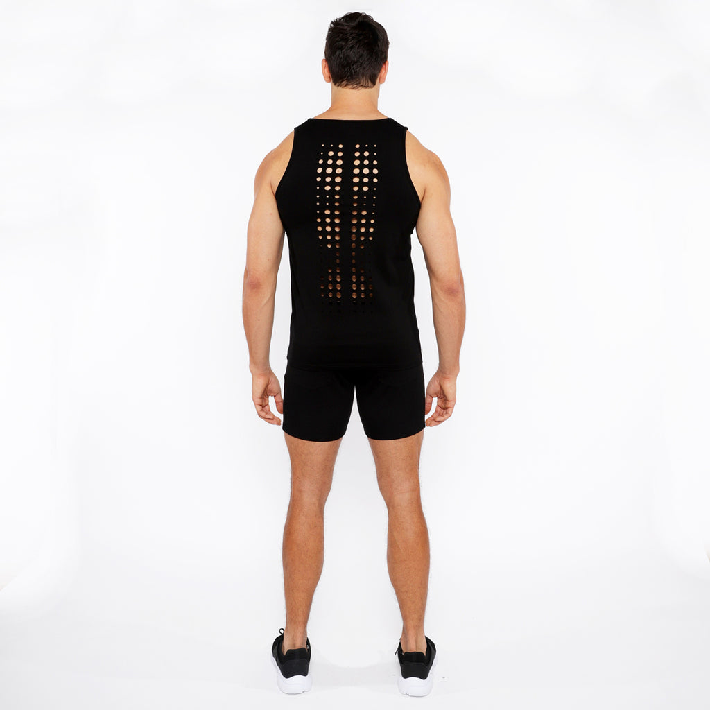 Circle Spine Laser Cut Jersey Tank