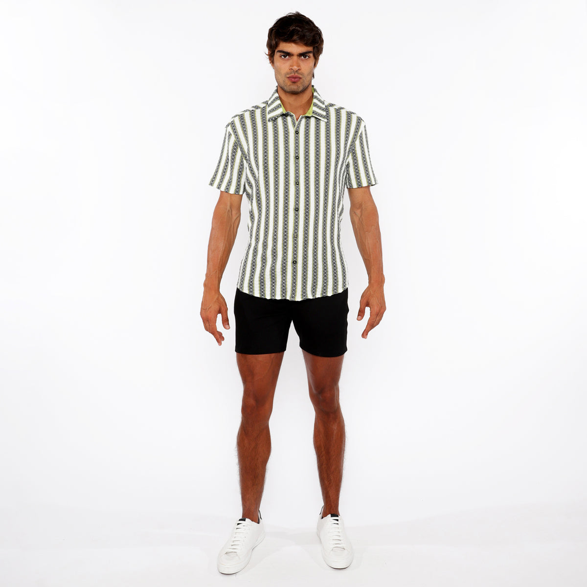 Zigzag Stripe Knit Shirt