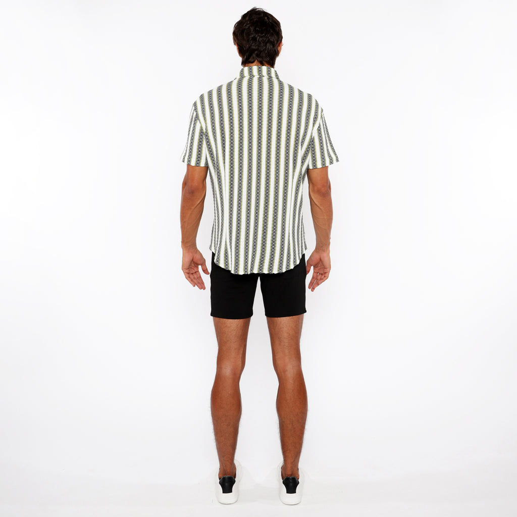 Zigzag Stripe Knit Shirt