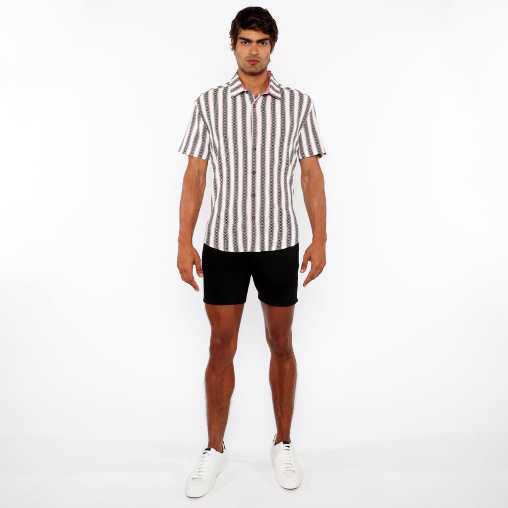 Zigzag Stripe Knit Shirt