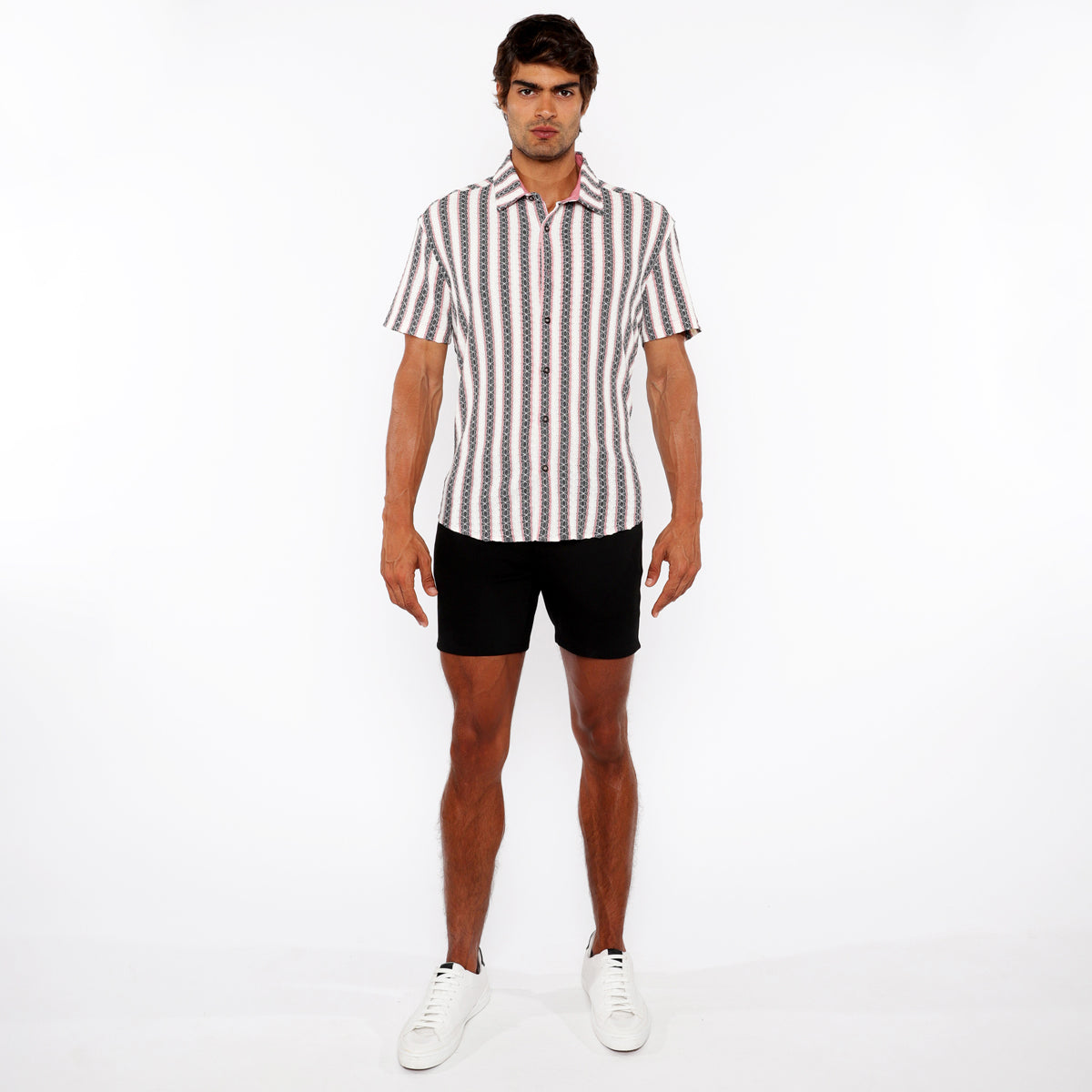 Zigzag Stripe Knit Shirt