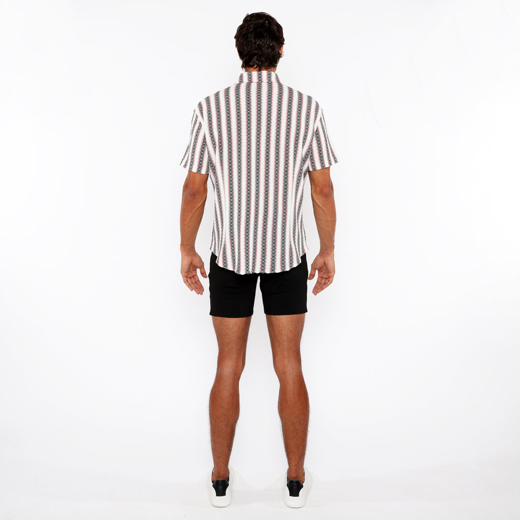 Zigzag Stripe Knit Shirt