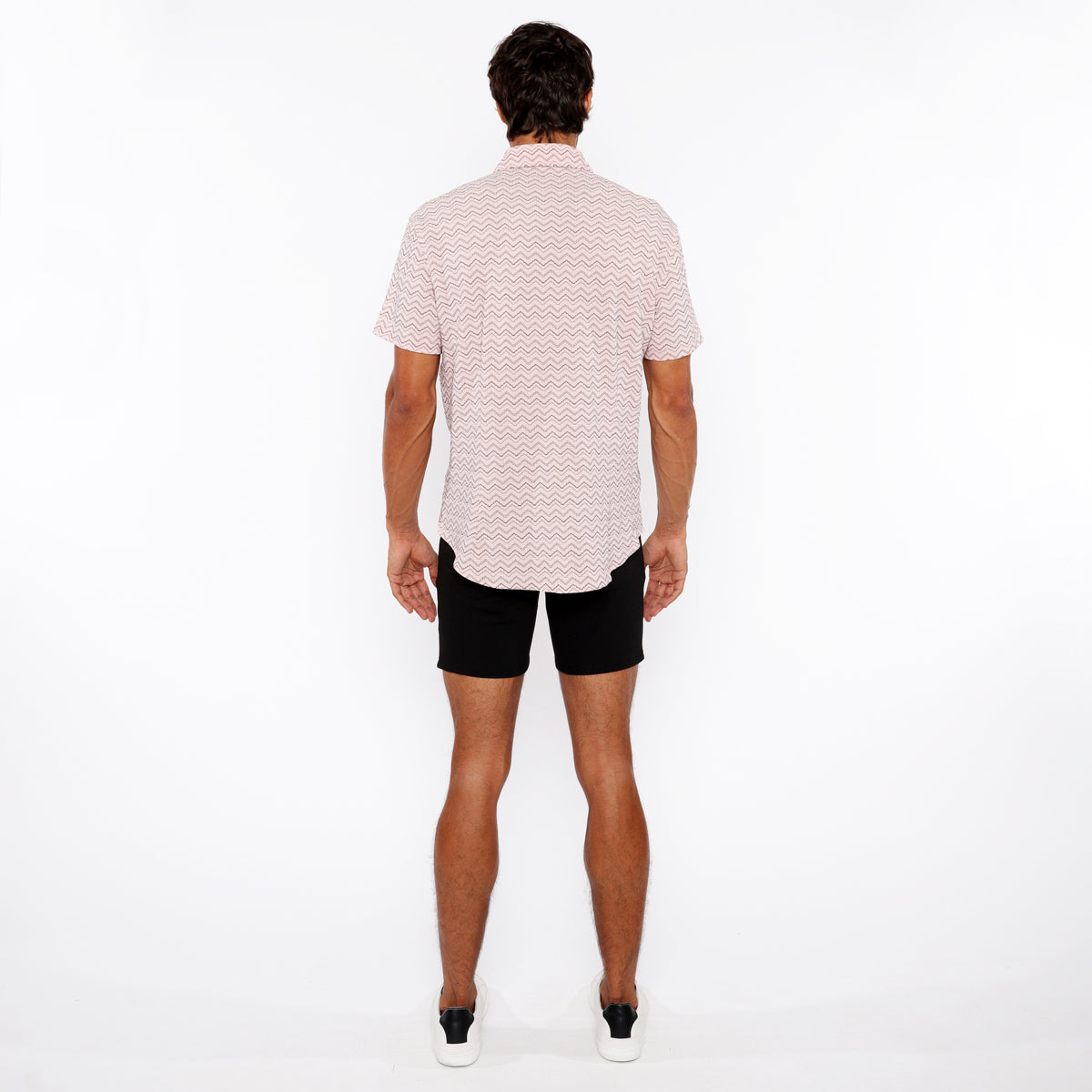 Chevron Stretch Knit Shirt