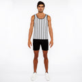 Zigzag Stripes Open Knit Tank