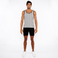 Zigzag Stripes Open Knit Tank