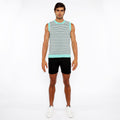 Stripe Open Knit Vest