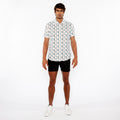3D Boxes Open Knit Shirt