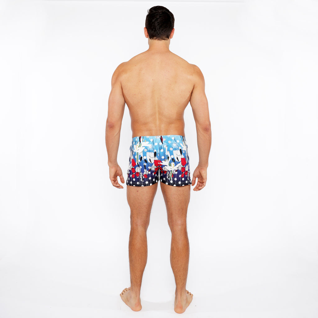 Dots Floral Swim Short