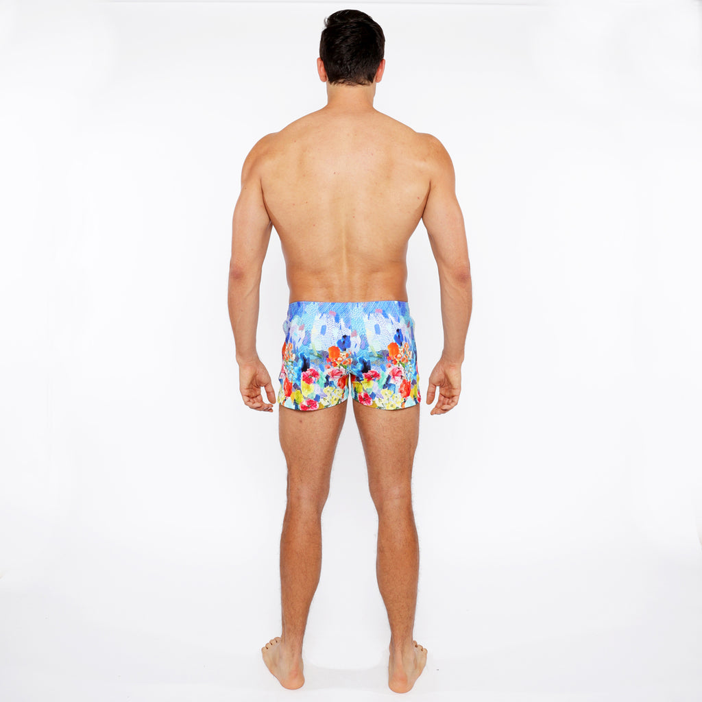 Floral Abstract Swim Short