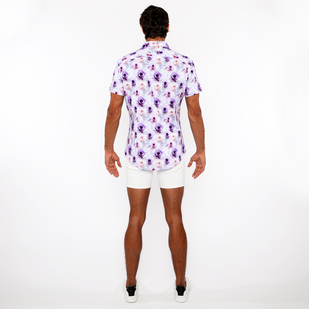 Purple Jade Roses 3D Print Shirt
