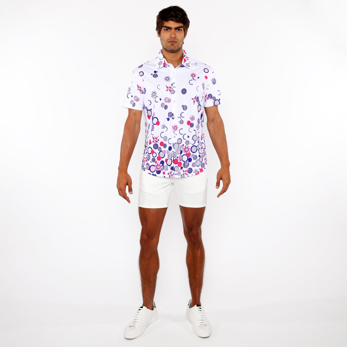 Circles Border Print Shirt