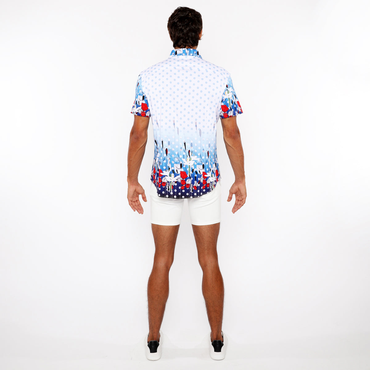 Dots Border Print Shirt