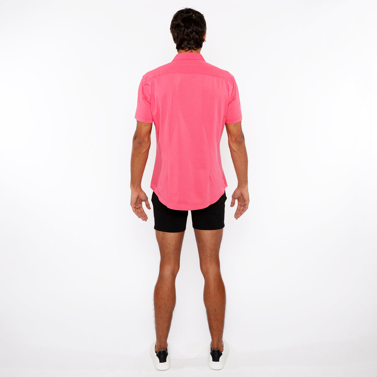 Solid Stretch Jersey Knit Shirt