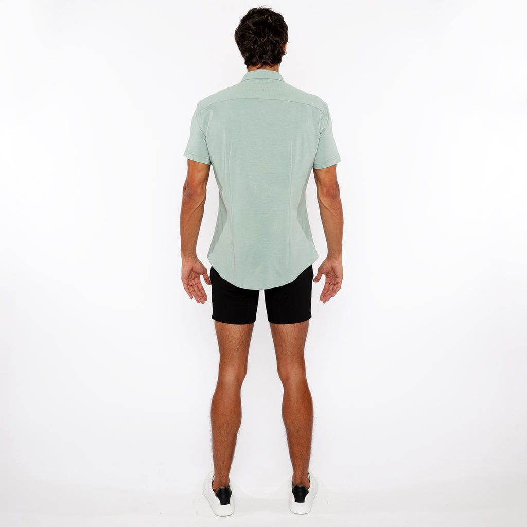 Solid Stretch Jersey Knit Shirt