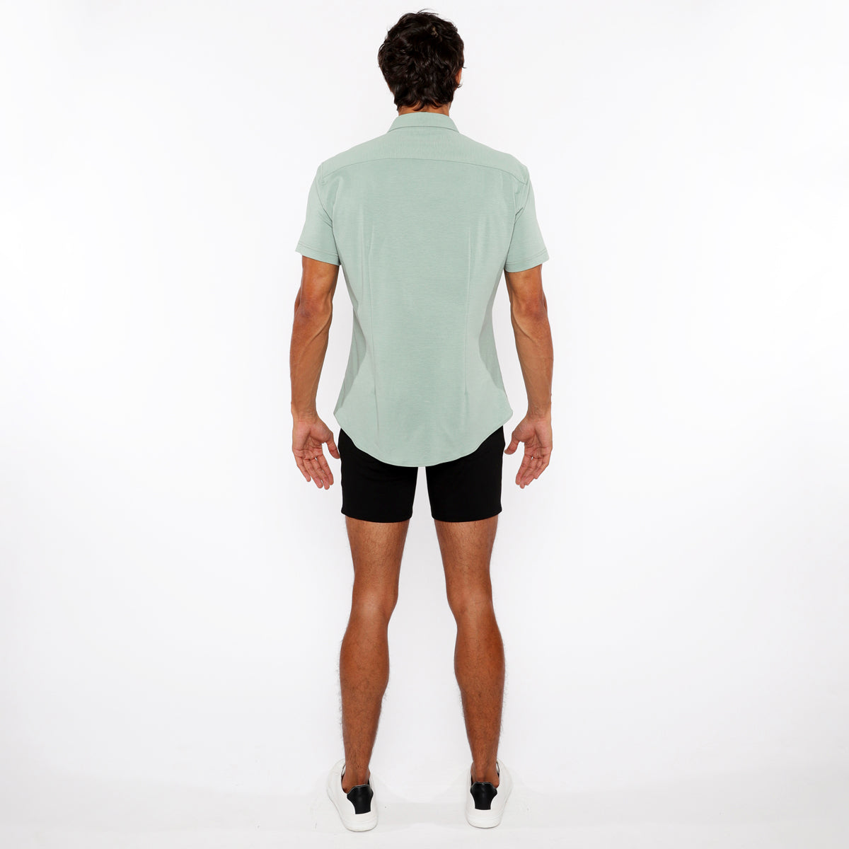 Solid Stretch Jersey Knit Shirt