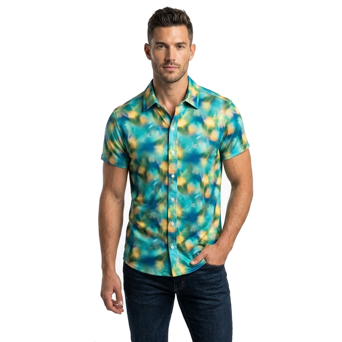Blurred Floral Shirt