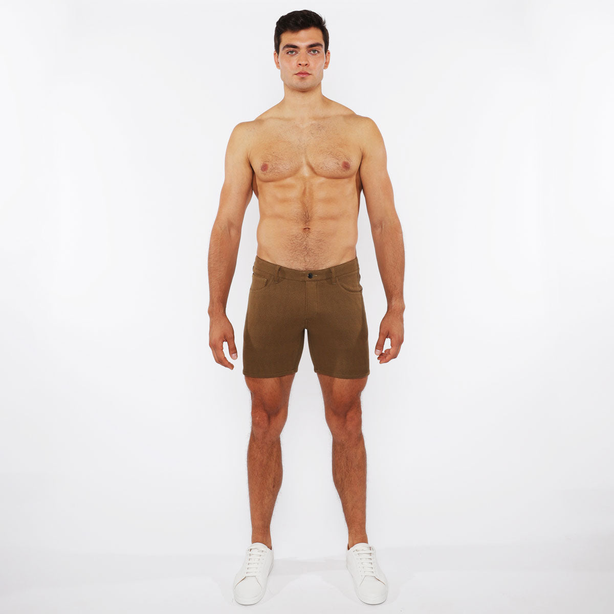 Zigzag Jacquard Knit Shorts