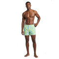 Abstract Green Leaves Swim Short
