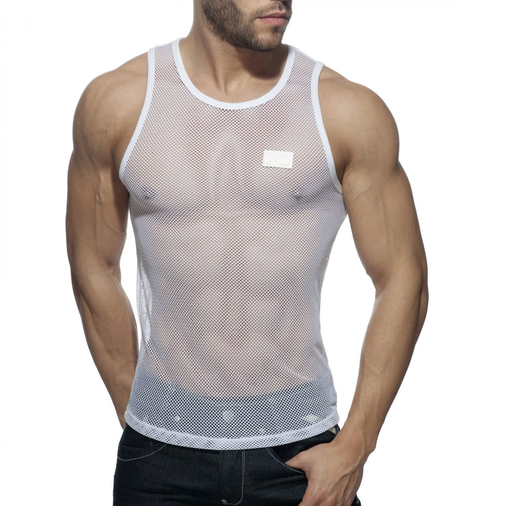 Black & White Mesh Tank