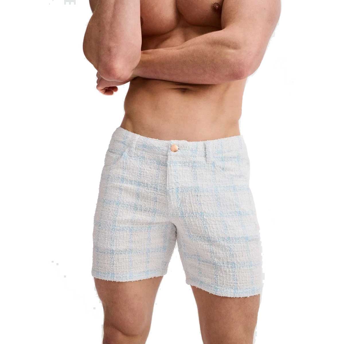 5" Tweed Look Jacquard Short